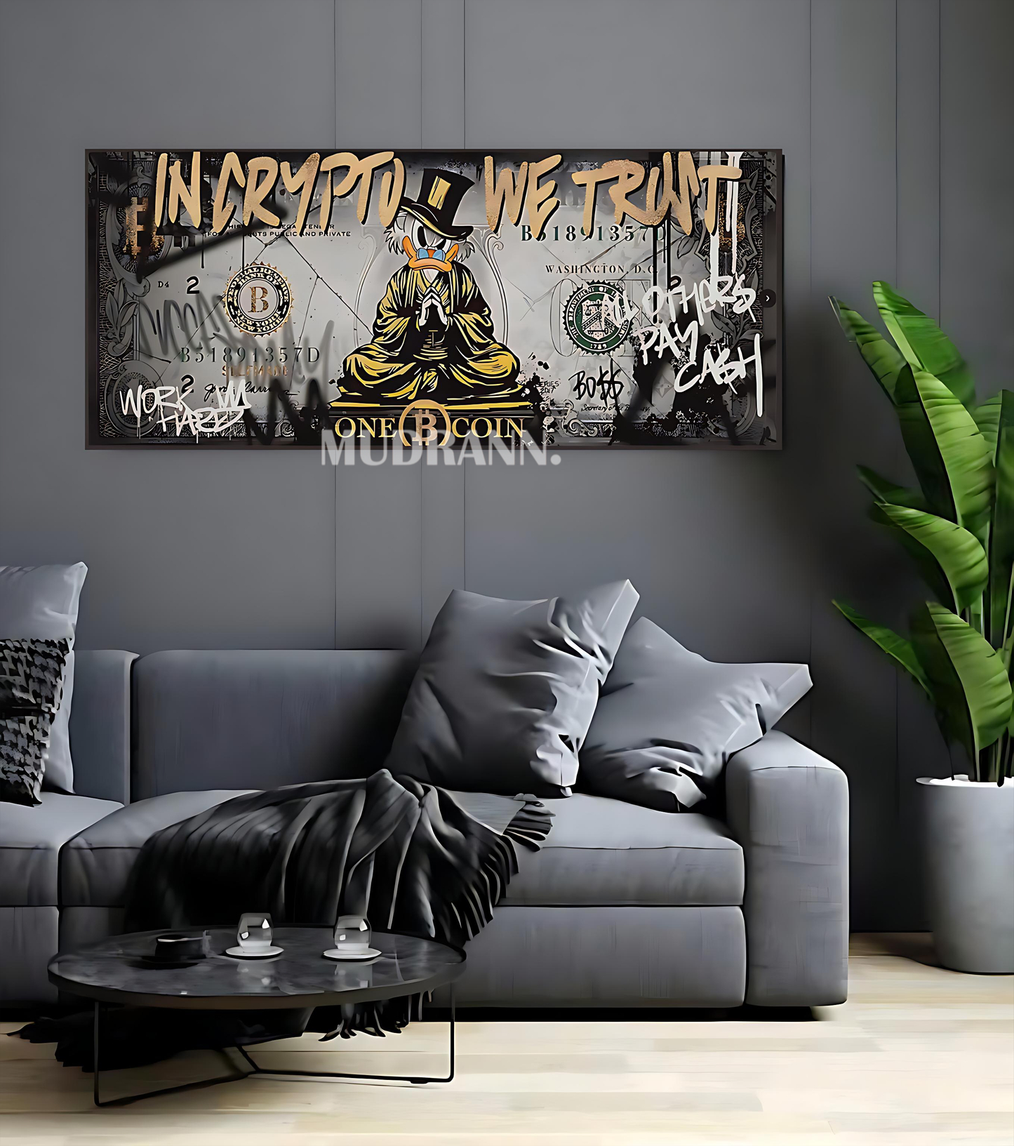 The Millionaire's Throne: Scrooge McDuck Dollar Art Print