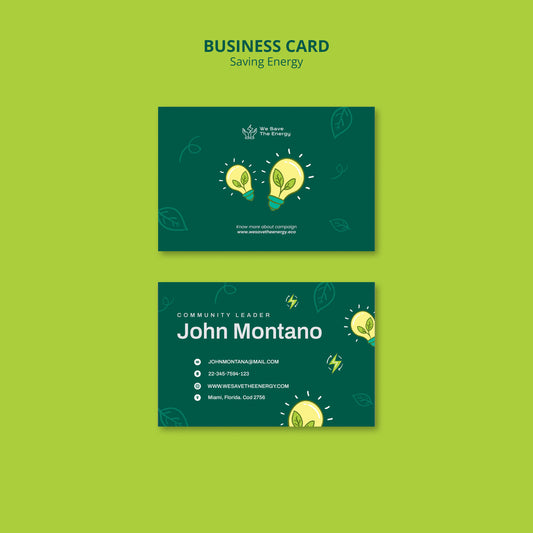 Deep Dark Green Elegance Business Card