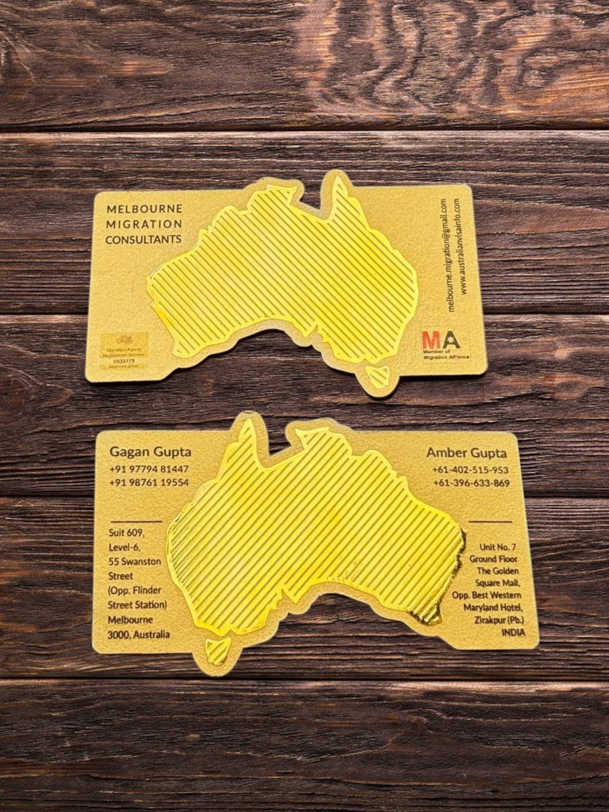 Electroplating Business Cards