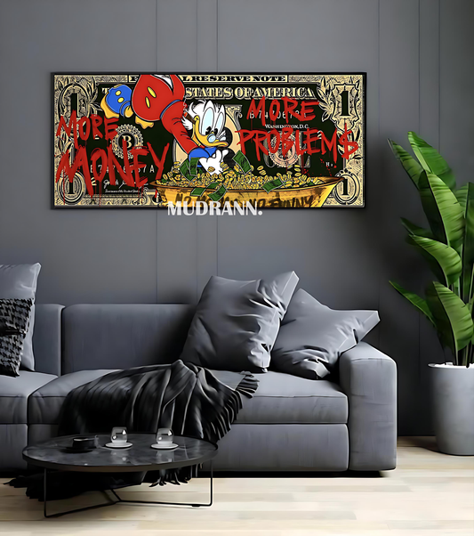 More Money, More Problems: Scrooge McDuck Money Bin Art Print
